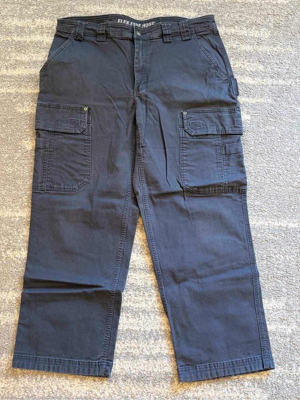 Duluth trading co Men's navy flex fire hose Cargo Work Pants
